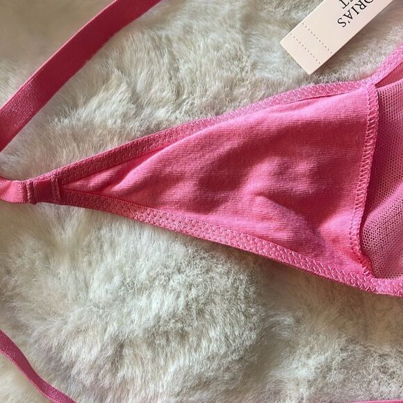 New! Victoria's Secret Very Sexy Sheer Boho Floral Embroidery Babydoll size L - Picture 9 of 13